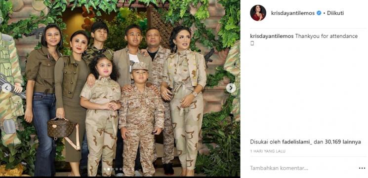 Yuni Shara hadir di ultah putra KD, Kellen lemos (Instagram/@krisdayantilemos)