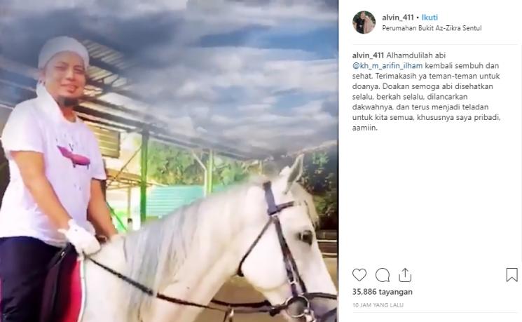 Ustaz Arifin Ilham sembuh dari kanker (Instagram/@alvin_411)