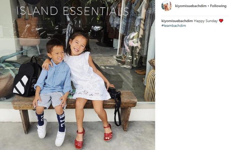 Kiyomi Bachdim dan adiknya. (Instagram/@kiyomisuebachdim)