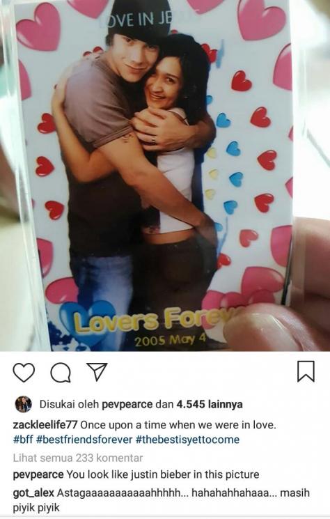 Zack Lee dan Nafa Urbach. (Instagram/@zackleelife77)