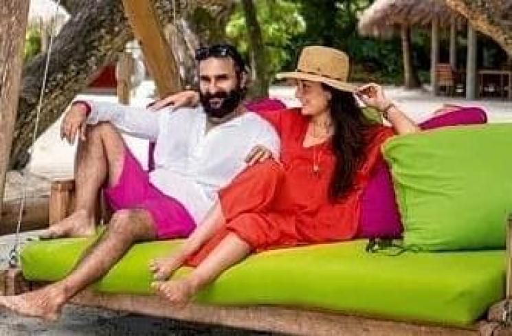 Kareena Kapoor dan Saif Ali Khan di Maladewa (Instagram/@peopleofbollywood)