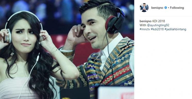 Ayu Ting Ting dan Beniqno. (Instagram/@beniqno)