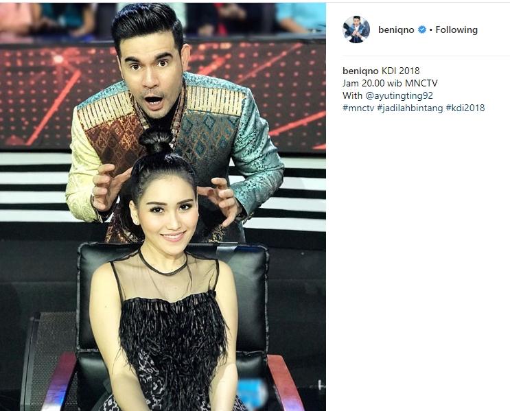 Ayu Ting Ting dan Beniqno. (Instagram/@beniqno)