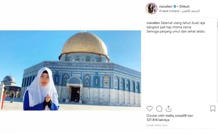 Via Vallen di Palestina (Instagram/@viavallen)