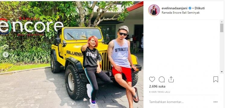 Kedekatan Evelin Nada Anjani dan DJ asal Jepang. (Instagram/@evelinnadaanjani)