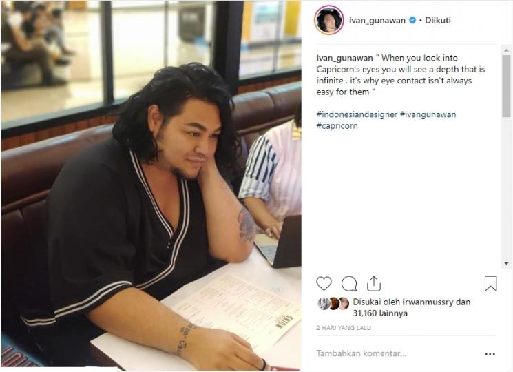 Penampilan terbaru Ivan Gunawan. (Instagram/@ivan_gunawan)
