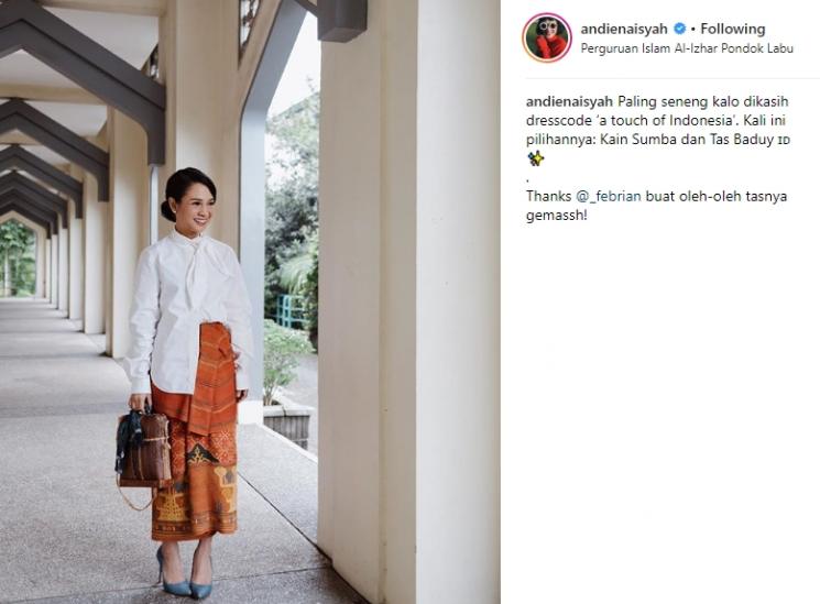 Andien Aisyah. (Instagram/@andienaisyah)
