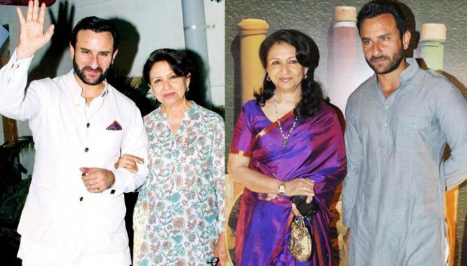 Sharmila Tagore dan Saif Ali Khan (Instagram/bollywoodshaadis.com)