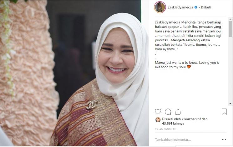Rafida Kamil. (Instagram/@zaskiaadyamecca)