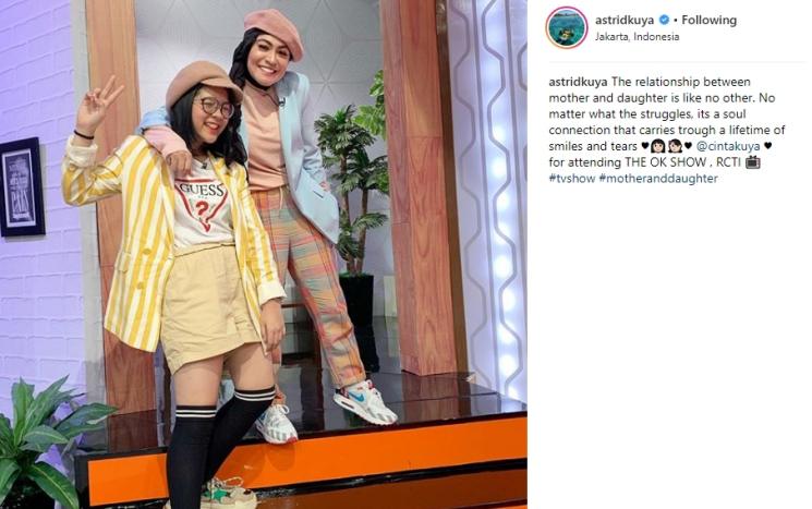 Cinta Kuya dan Astrid Kuya. (Instagram/@astridkuya)