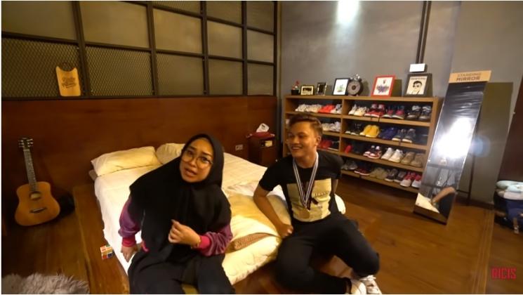 Kamar Rizky Febian. (YouTube/Ricis Official)
