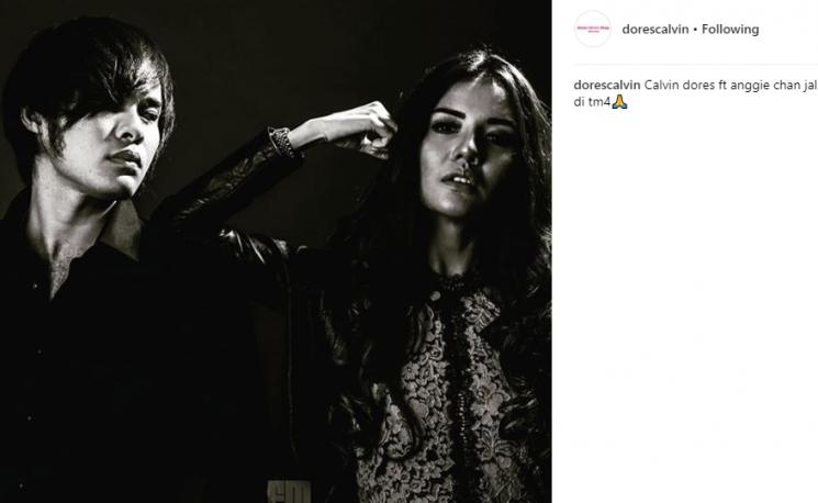 Calvin Dores dan Anggia Chan. (Instagram/@dorescalvin)