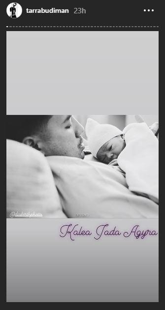 Momen persalinan Gya P Sadiqah. (Instagram/@tarrabudiman)