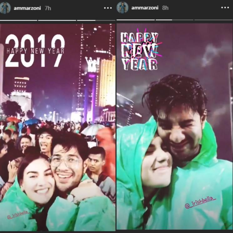 Kemesraan Ammar Zoni dan Irish Bella. (Instagram/@ammarzoni)