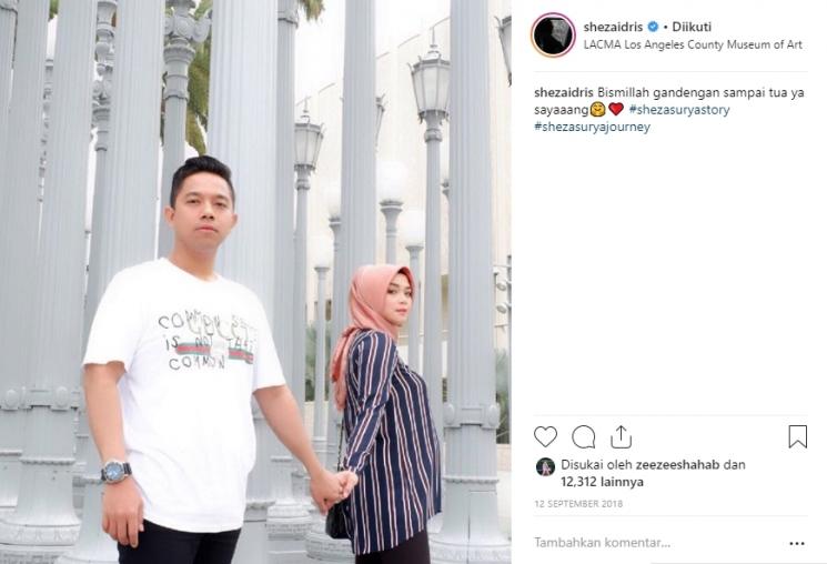 Kehamilan Sheza Idris. (Instagram/@shezaidris)