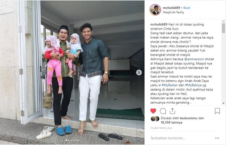 Cholidi Asadil Alam bocorkan rencana pernikahan Ammar Zoni. (Instagram/@mcholidi89)
