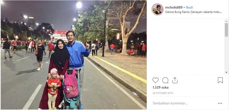 Keluarga Cholidi Asadil Alam. (Instagram/@mcholidi89)