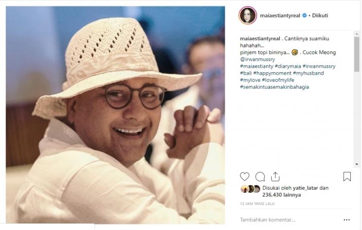 Liburan keluarga Maia Estianty. (Instagram/@maiaestiantyreal)