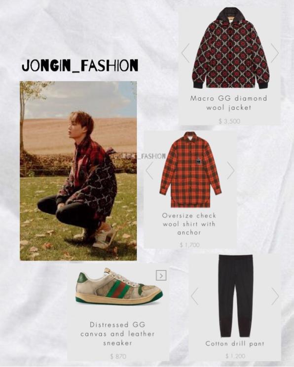 Fashion item Kai EXO (Instagram/@jongin_fashion)