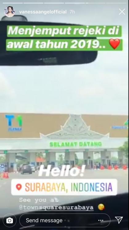Vanessa Angel di Surabaya (Instagram/@vanessaangelofficial)