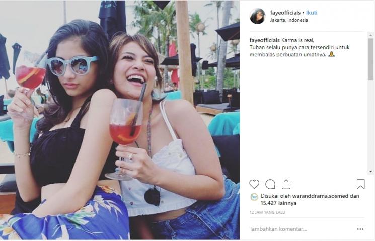 Sindiran Faye Nicole. (Instagram/@fayeofficials)