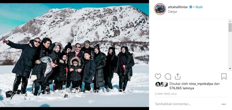 Liburan Gen Halilintar. (Instagram/@attahalilintar)