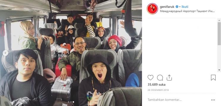 Liburan Gen Halilintar. (Instagram/@genifaruk)