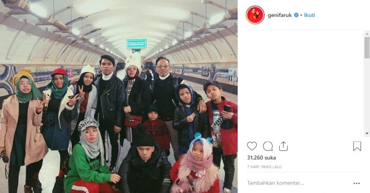 Liburan Gen Halilintar. (Instagram/@genifaruk)