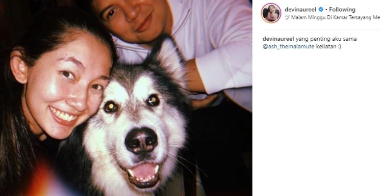 Devina Aurel dan Chandra Liow. (Instagram/@devinaureel)