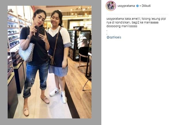 Pesona putri sulung Ussy Sulistiawaty. (Instagram/@ussypratama)