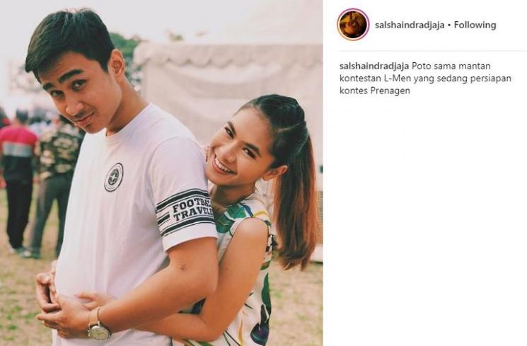 Juwita Salshadilla dan kekasihnya. (Instagram/@salshaindradjaja)