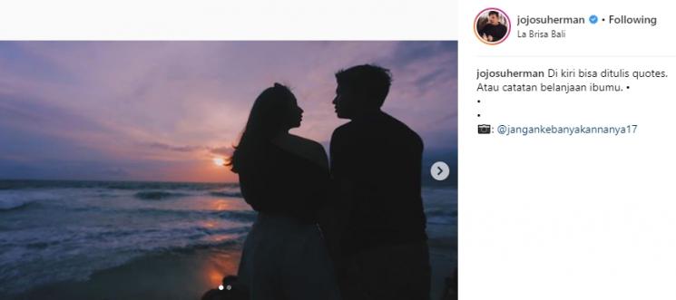 Clairine Clay dan Joshua Suherman. (Instagram/@jojosuherman)