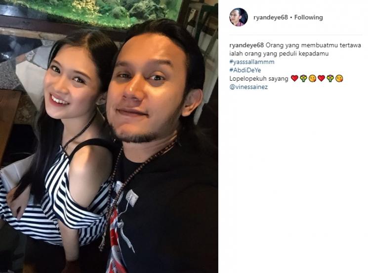 Vinessa Inez dan Ryan Deye. (Instagram/@ryandeye68)