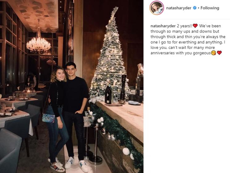 Ciccio Manassero dan Natasha Ryder. (Instagram/@natasharyder)