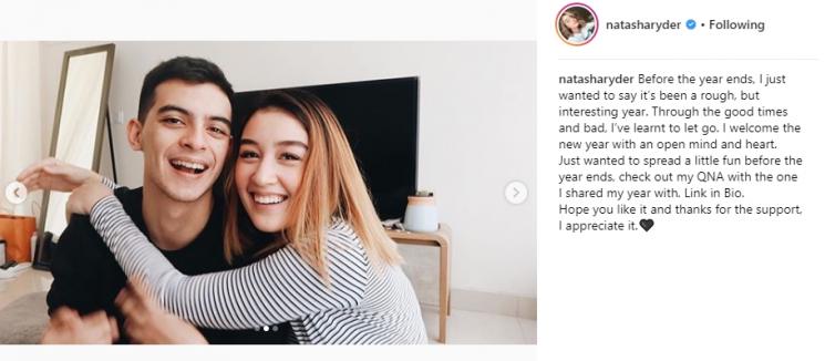 Ciccio Manassero dan Natasha Ryder. (Instagram/@natasharyder)