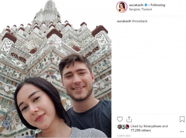 Aura Kasih dan Eryck Amaral. (Instagram/@aurakasih)