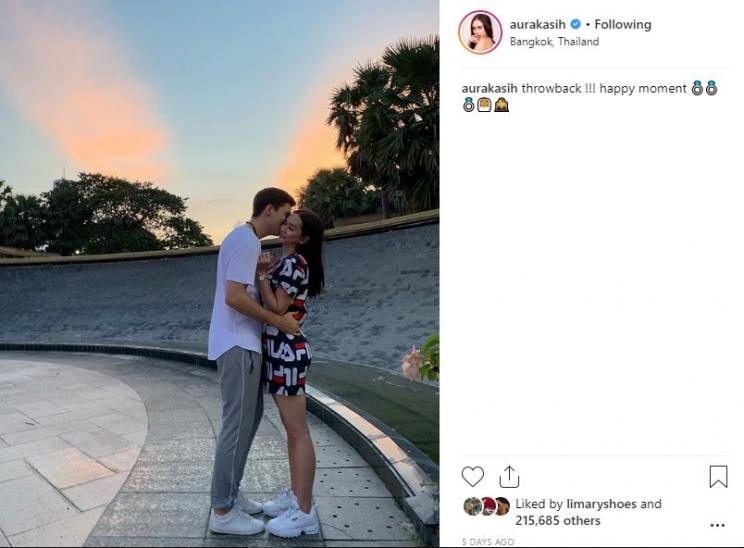 Aura Kasih dan Eryck Amaral. (Instagram/@aurakasih)