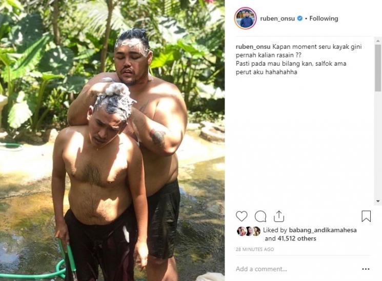 Ruben Onsu dan Ivan Gunawan. (Instagram/@ruben_onsu)