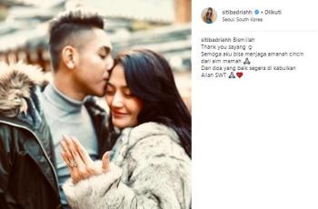 Haru, 5 Momen Romantis Siti Badriah Dilamar Pacar saat Liburan di Korea Selatan