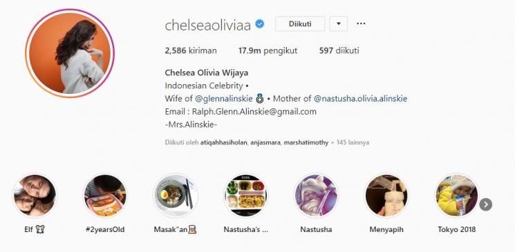 Chelsea Olivia. (Instagram/@chelseaoliviaa)