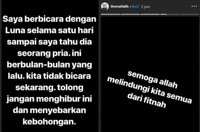 Instagram Story Fatih Seferagic. (Instagram/@therealfatih)