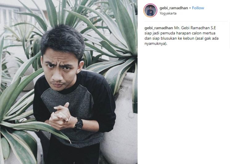 Gebi Ramadhan. (Instagram/@gebi_ramadhan)