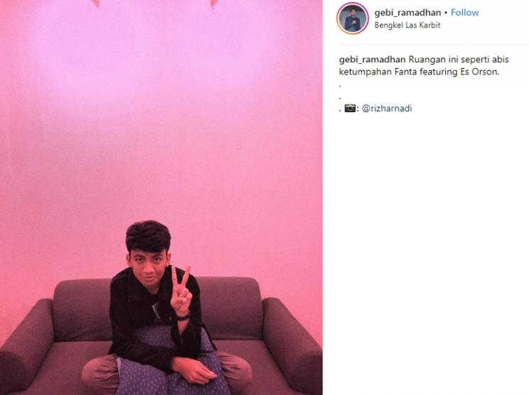 Gebi Ramadhan. (Instagram/@gebi_ramadhan)