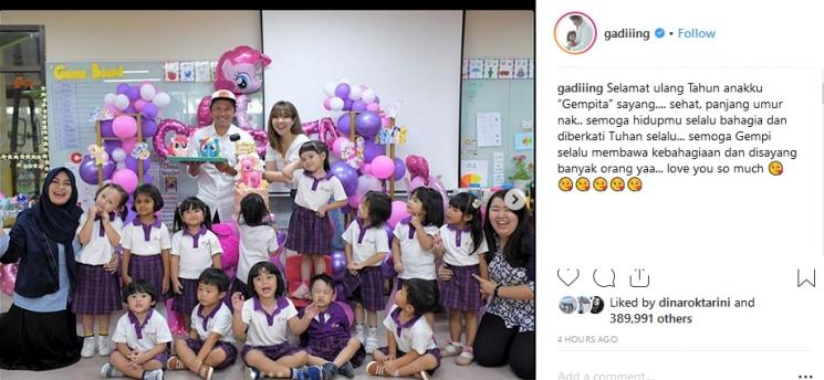 Ulang Tahun Gempi ke-4 (Instagram/@gadiiing)