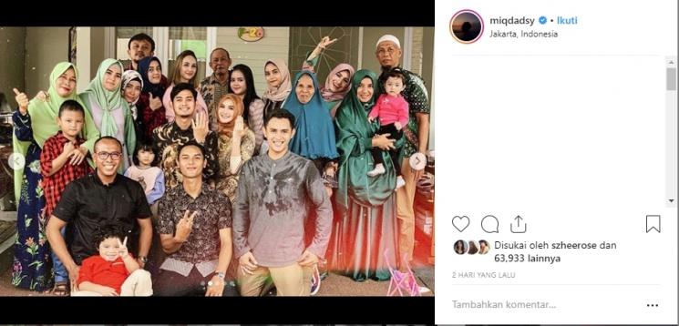 Pertunangan Miqdad Addausy dan Nadya Fricella. (Instagram/@miqdadsy)