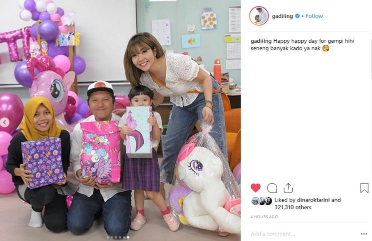Ulang Tahun Gempi ke-4 (Instagram/@gadiiing)