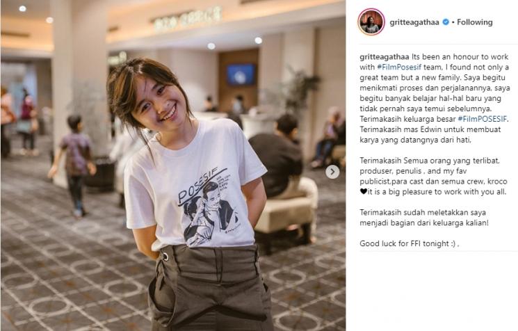 Gritte Agatha. (Instagram/@gritteagathaa)