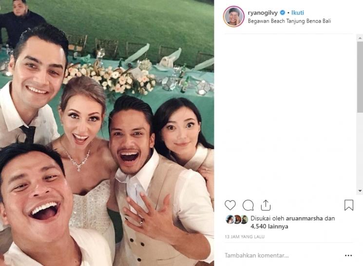 Pernikahan Randy Pangalila dan Chelsey. (Instagram/@ryanogilvy)