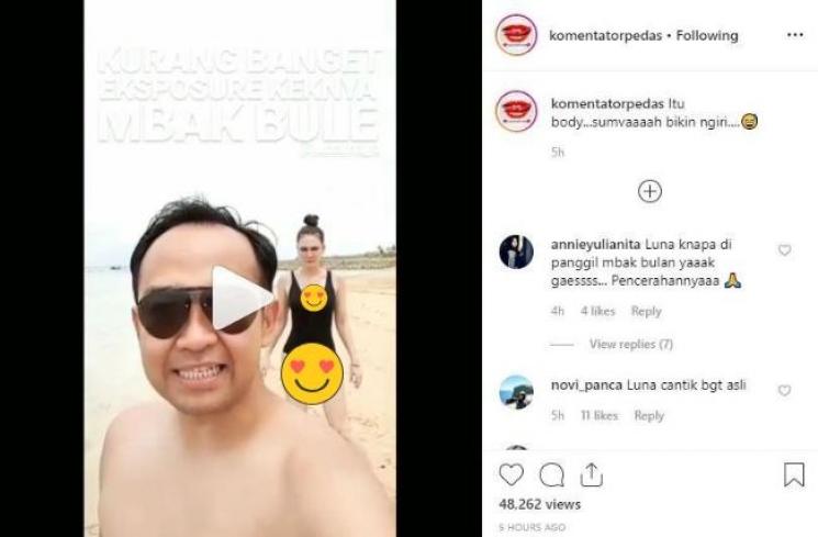 Iwet Ramadhan dan Luna Maya. (Instagram)
