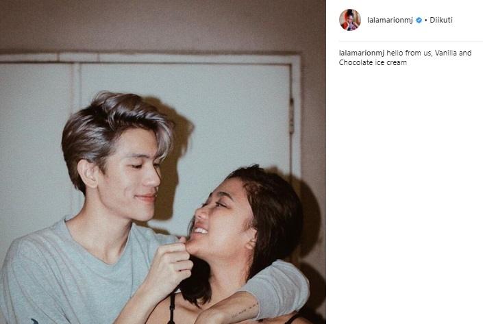 Marion Jola dan Jacob Julian. (Instagram/@lalamarionmj)